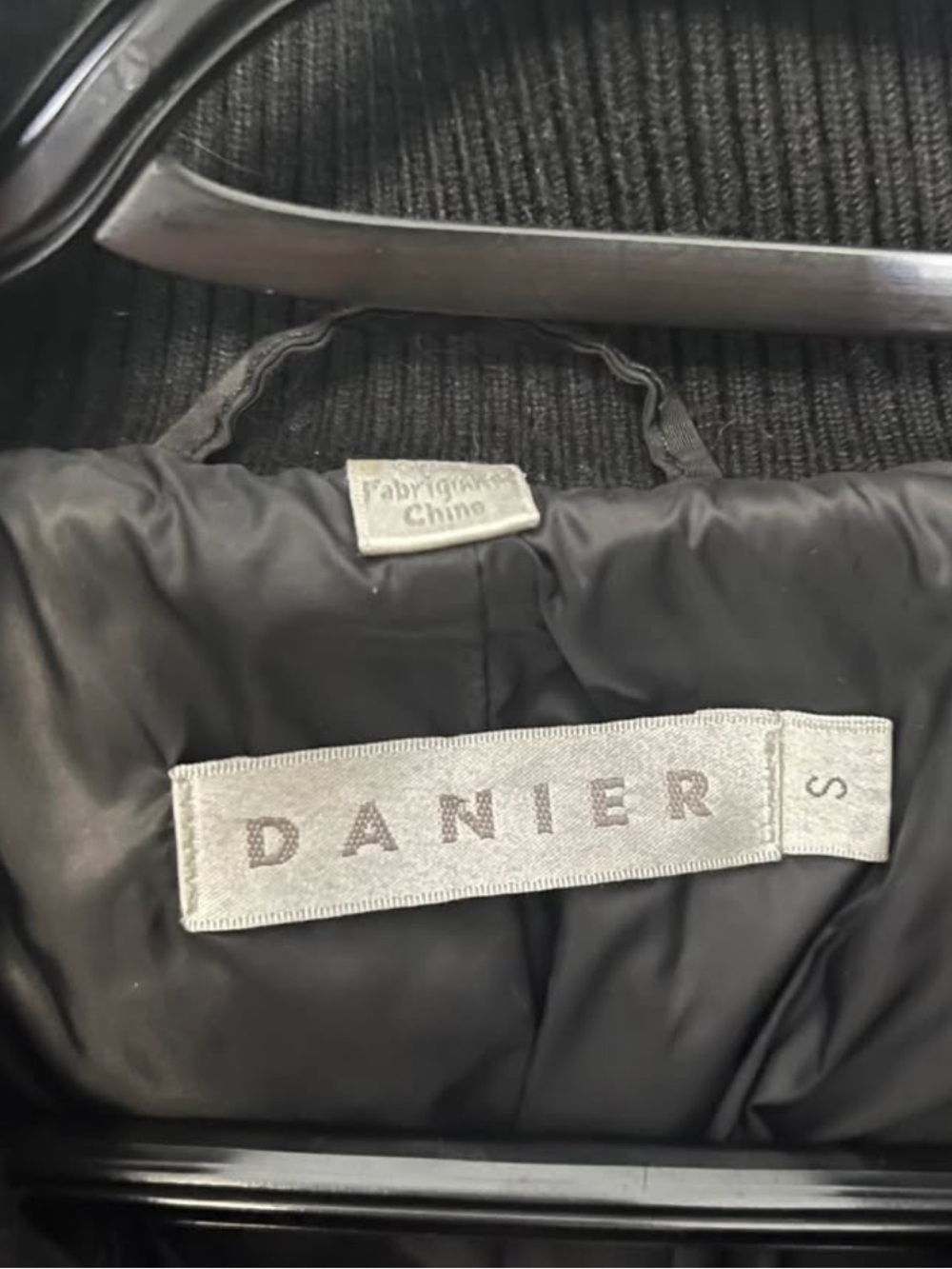 DANIER Black Down Puffer Jacket with Real Raccoon Fur Hood - Picture 9 of 9